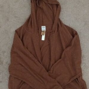 Brand new Pink cropped zip hoodie